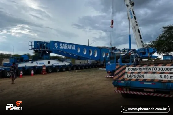 Transformador de 250 toneladas está preso por tempo indeterminado em Soledade/PB