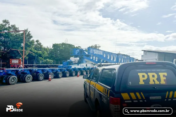 Transporte e escolta do transformador de energia conta com 25 veículos e peso total chega a 600 toneladas; confira detalhes da operação