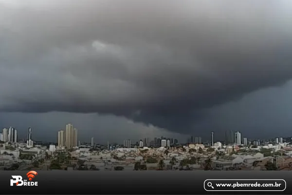 Inmet alerta para chuvas intensas em João Pessoa, Campina Grande e mais 219 cidades