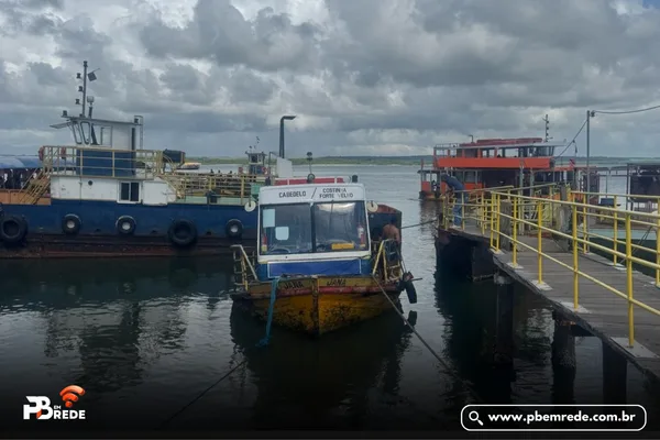 Embarcação afunda em Cabedelo, na PB, e Capitania dos Portos investiga o caso