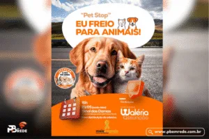 Waléria Assunção promove “Pet Stop – Eu Freio para Animais!” no Maio Amarelo nesta sexta-feira (23)