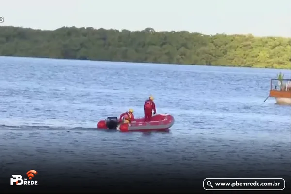 Bombeiros retomam buscas por homem que desapareceu nas águas da praia do Jacaré, na PB