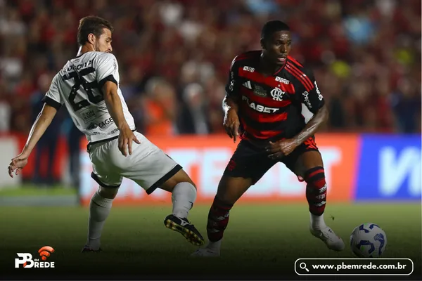 Flamengo sofre, mas vence o Botafogo-PB pela Copa do Brasil