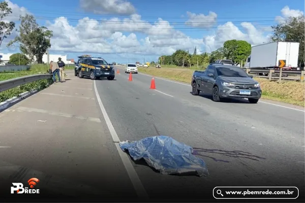 Idoso morre ao atravessar rodovia em Santa Rita