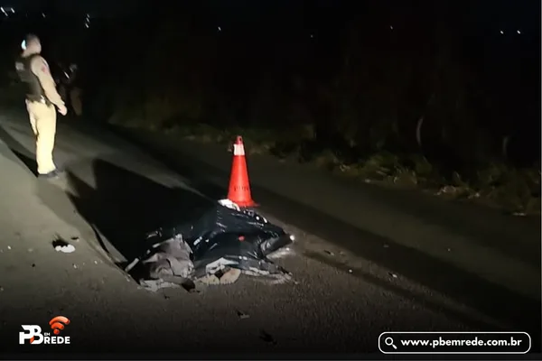 Uma pessoa morre e três ficam feridas em acidente entre motos na PB-115, no Agreste da Paraíba