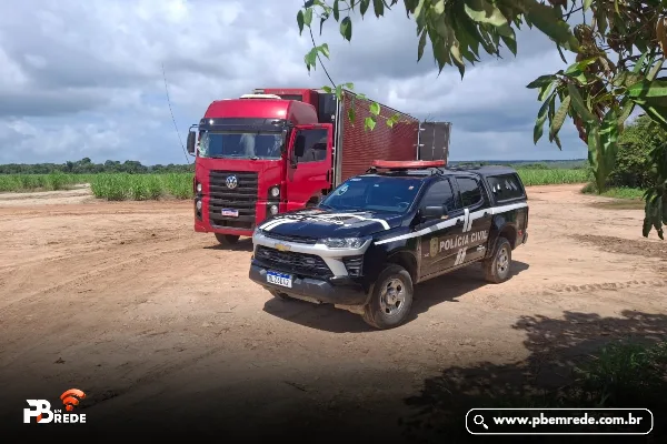 EM MAMANGUAPE: Polícia Civil prende homem por desvio e furto de carga de carne avaliada em R$ 700 mil