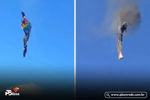 Balão pega fogo no ar, cai e deixa mortos em Santa Catarina, Veja vídeo: