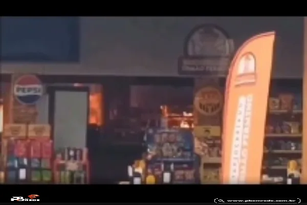 Incêndio atingiu na manhã desta quarta, conhecida tapiocaria na cidade de Caldas Brandão.