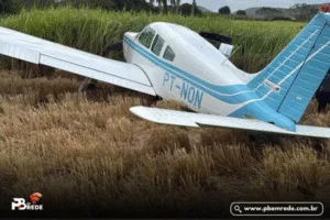 Urgente: avião com o prefeito Cícero Lucena faz pouso de emergência na Paraíba