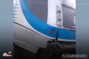 VLT que seguia viagem para Santa Rita descarrila em João Pessoa e interdita um trecho
