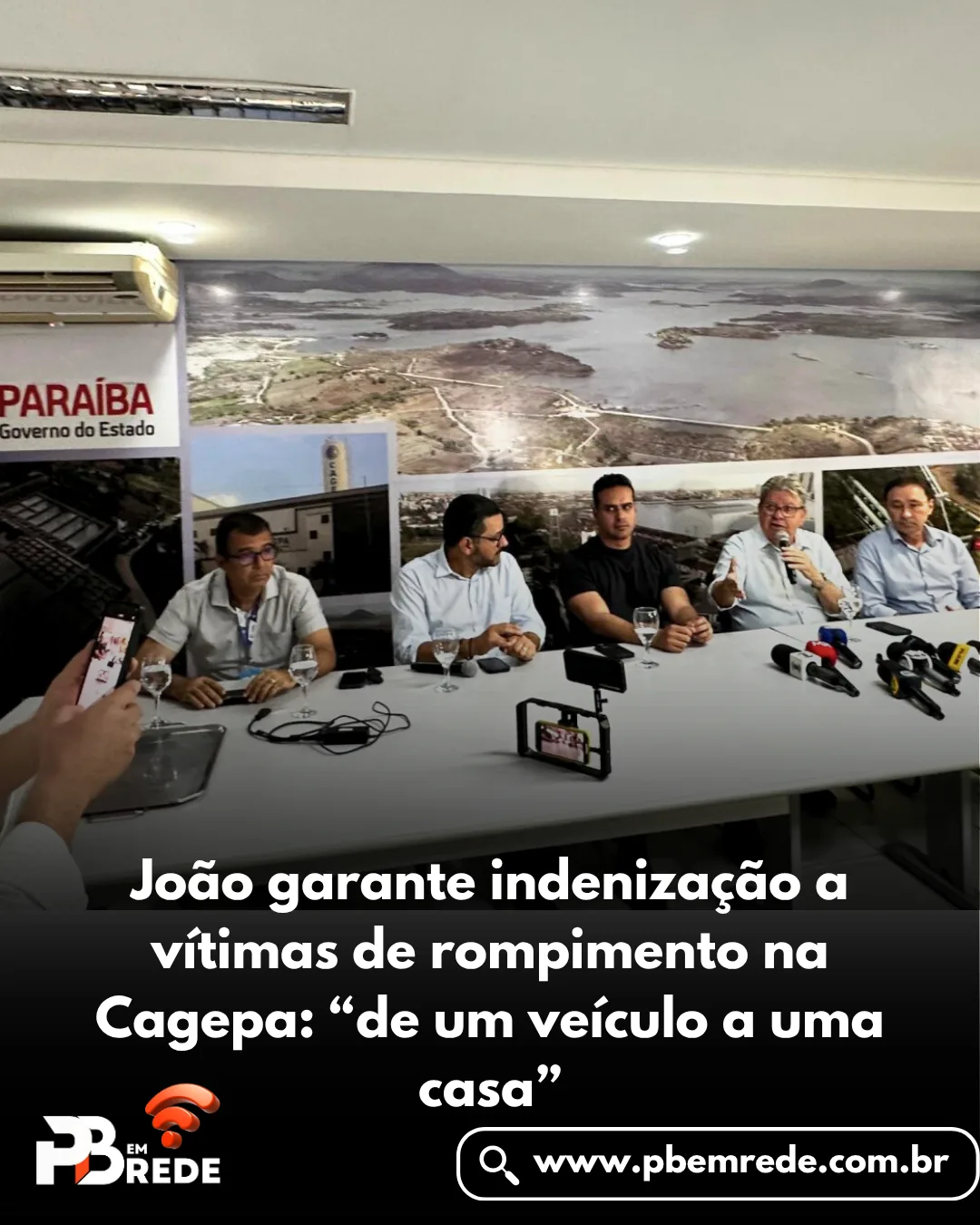 João garante indenização a vítimas de rompimento na Cagepa: “de um veículo a uma casa”