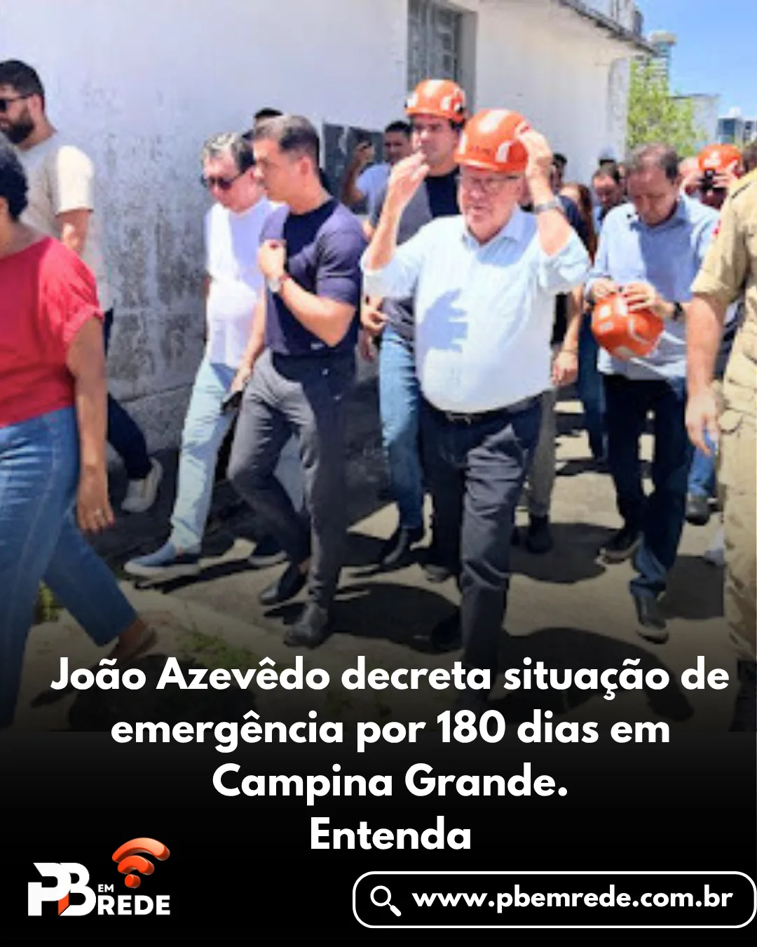 João Azevêdo decreta situação de emergência por 180 dias em Campina Grande.<br>