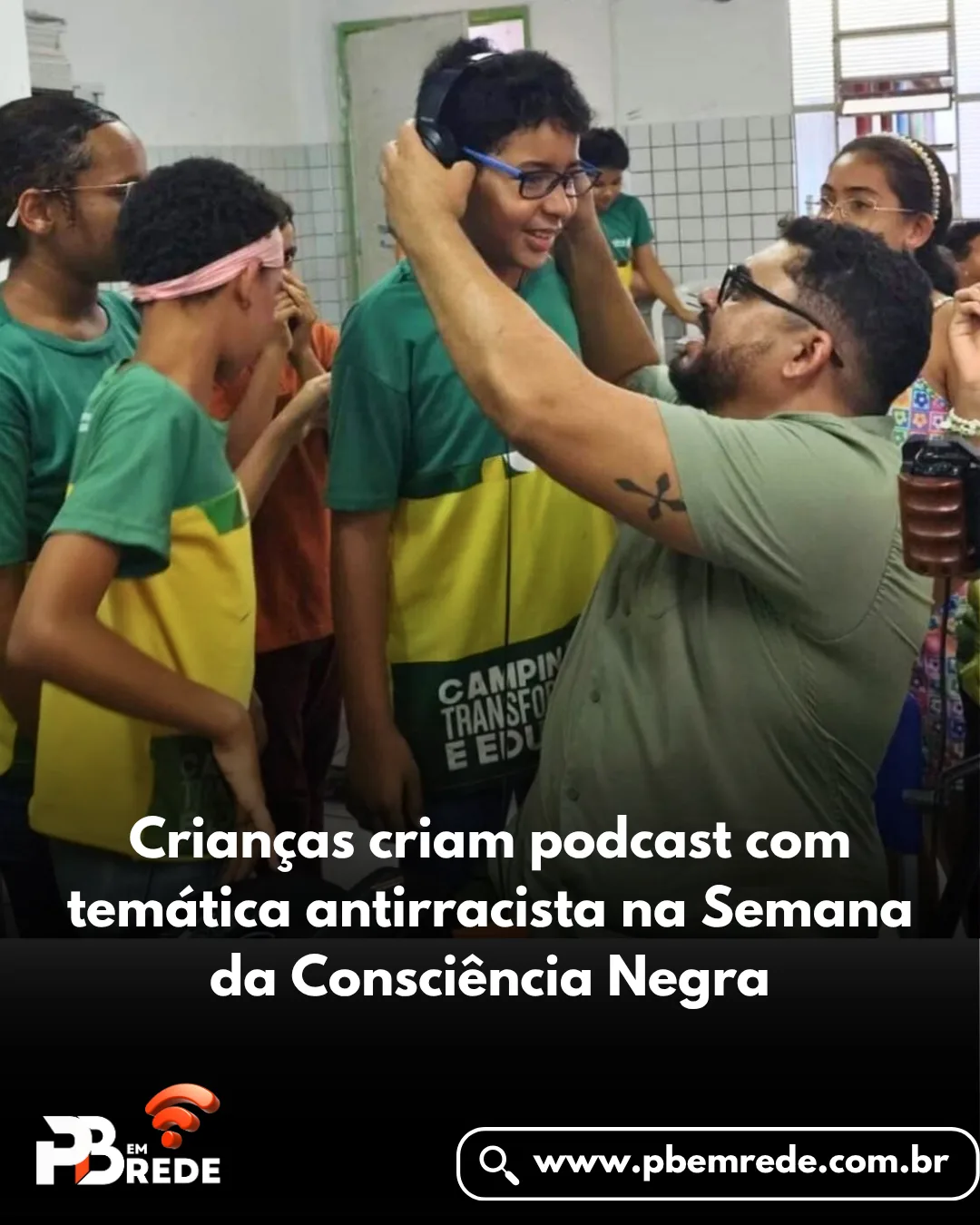 Crianças criam podcast com temática antirracista na Semana da Consciência Negra