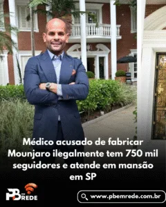 Médico acusado de fabricar Mounjaro ilegalmente tem 750 mil seguidores e atende em mansão em SP