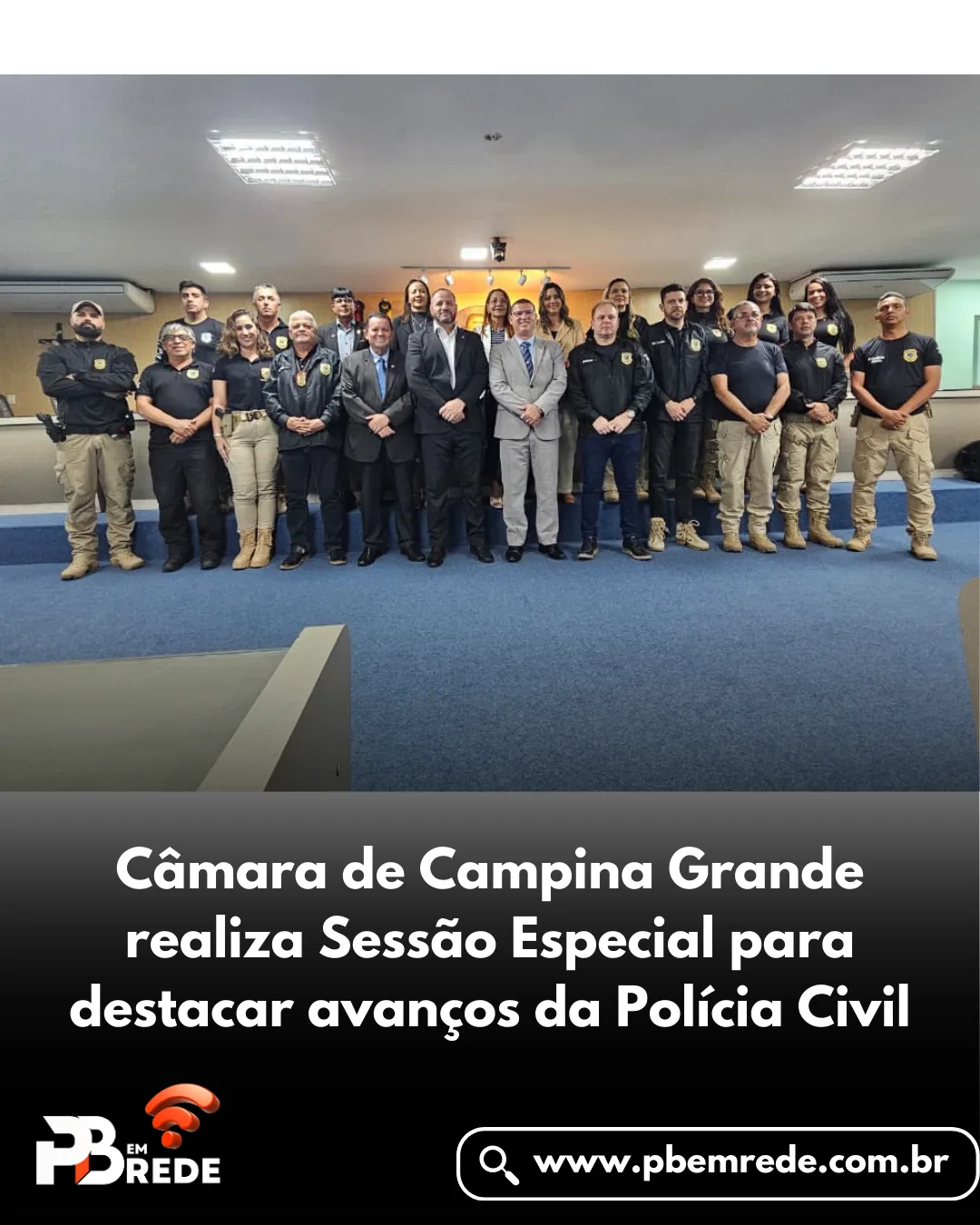 Câmara de Campina Grande realiza Sessão Especial para destacar avanços da Polícia Civil