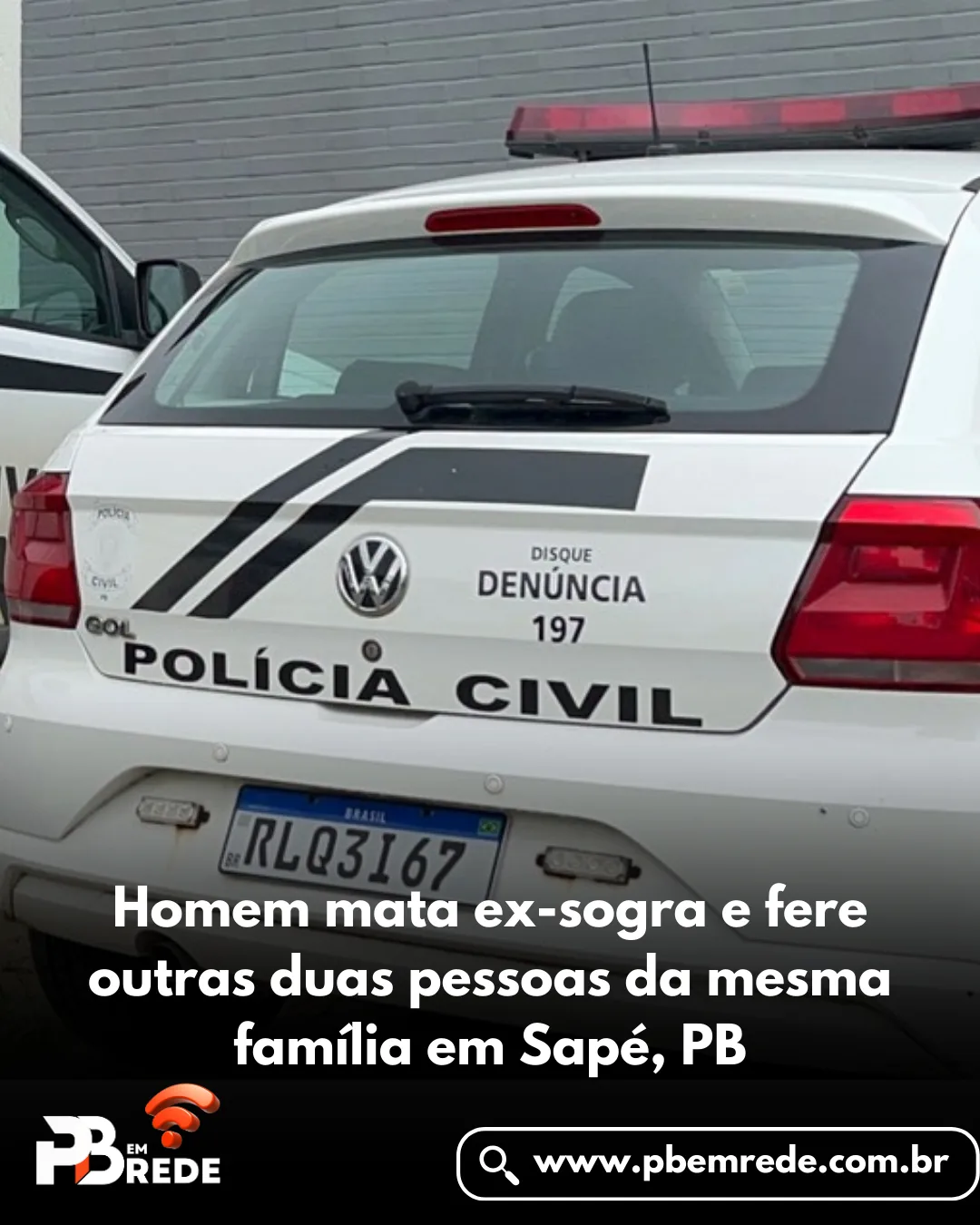 Homem mata ex-sogra e fere outras duas pessoas da mesma família em Sapé, PB