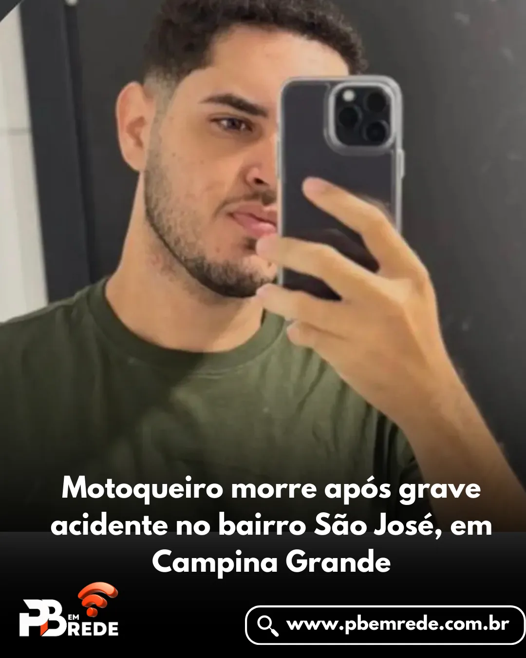 Motoqueiro morre após grave acidente no bairro São José, em Campina Grande