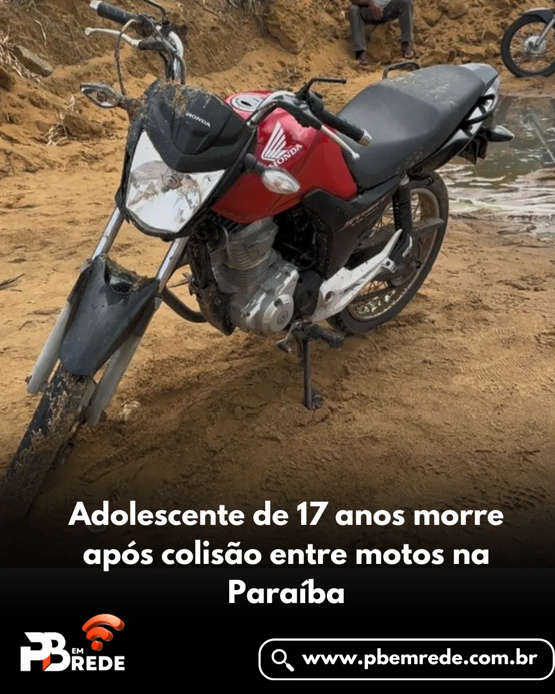 Adolescente de 17 anos morre após colisão entre motos na Paraíba