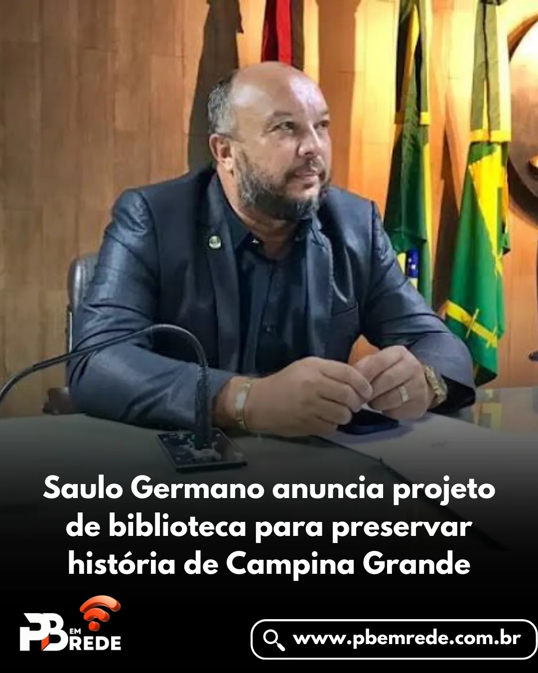 Saulo Germano anuncia projeto de biblioteca para preservar história de Campina Grande
