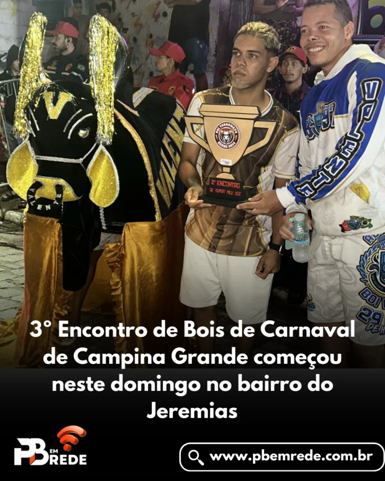 3º Encontro de Bois de Carnaval de Campina Grande começou neste domingo no bairro do Jeremias